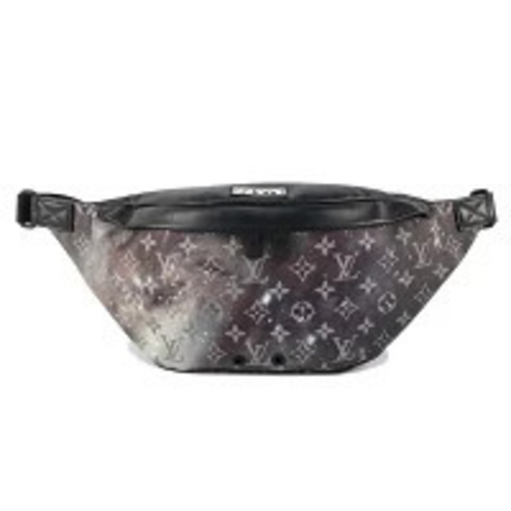 Louis Vuitton Discovery Bum Bag Waist Pouch Monogram Canvas Leather Black Gray